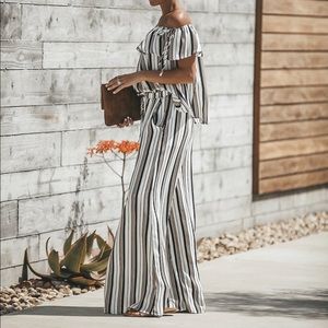 VICI -Rolling Hills Striped Pocketed Pants